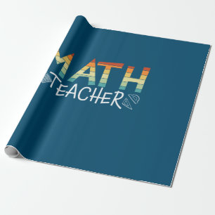Math Teacher Wrapping Paper