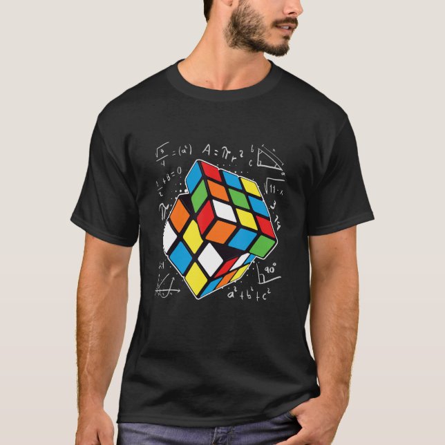 Math teacher Zauebrwürfel equations math 2 T-Shirt (Front)