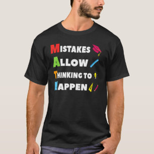 Math Teachers And Students Back To School Apparel T-Shirt