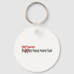 Math Teachers Have More Fun Key Ring