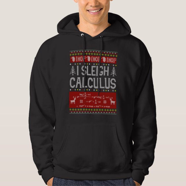 Math Teachers I Sleigh Calculus Ugly Sweater Chris (Front)