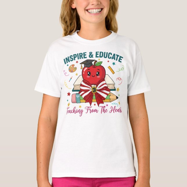 "Math Teachers Make Every Problem Count T-Shirt" T-Shirt (Front)