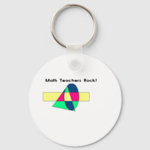 Math Teachers Rock! Key Ring