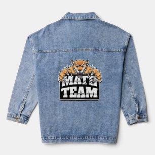 Math Team Jaguars Panthers Pumas Denim Jacket