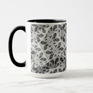 Math Technology Pattern Black And White Mug
