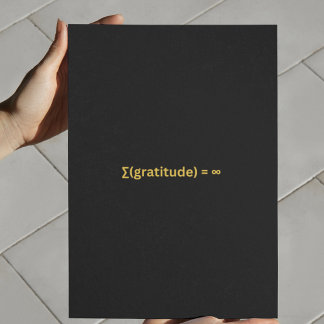 Math Thank you card
