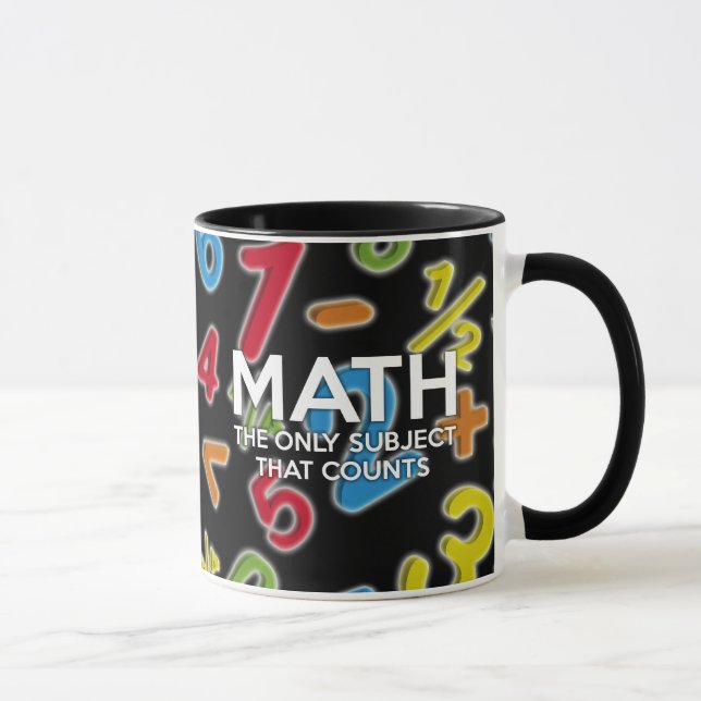 Math. The only subject that counts Mug (Right)