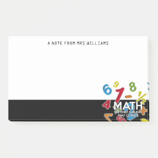 Math The Only Subject That Counts Post-it Notes