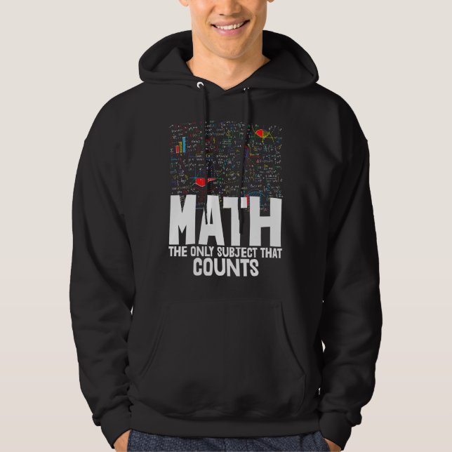 Math The Only Subject That Counts Toddler Mathleti Hoodie (Front)