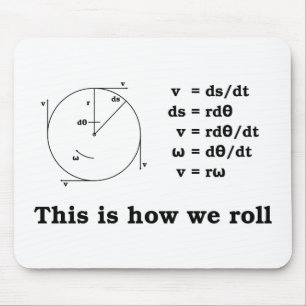 Math! This is how we roll Mouse Mat
