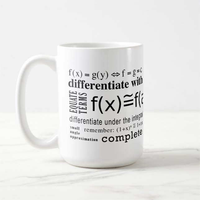 Math Tricks Coffee Mug (Left)