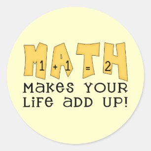Math Tshirts and Gifts Classic Round Sticker