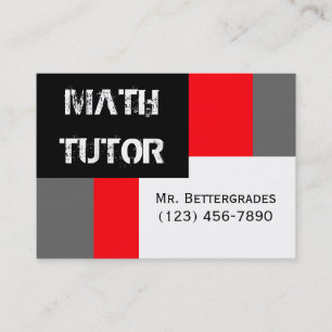 Math Tutor Business Card