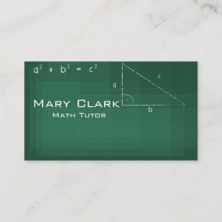 Math Tutor Business Card