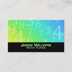 Math Tutor Business Cards