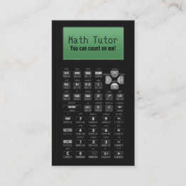 Math Tutor Business Cards | Zazzle UK