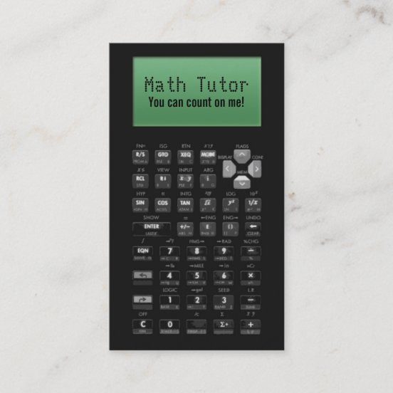 Math Tutor Business Cards | Zazzle UK
