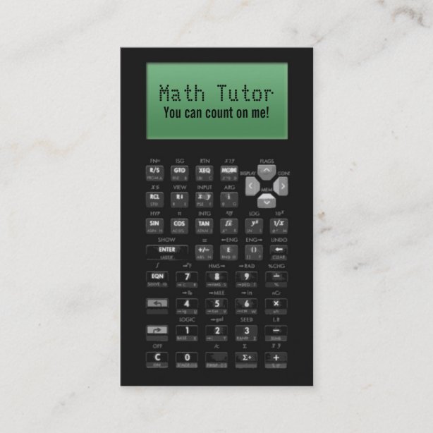 Math Tutor Business Cards | Zazzle UK