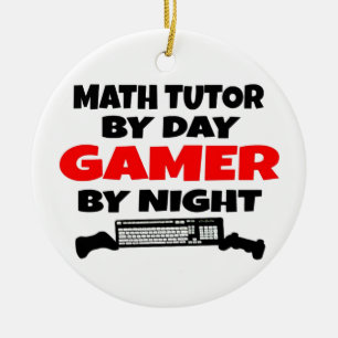 Math Tutor Gamer Ceramic Tree Decoration