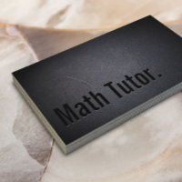 Math Tutor Minimalist Professional Black