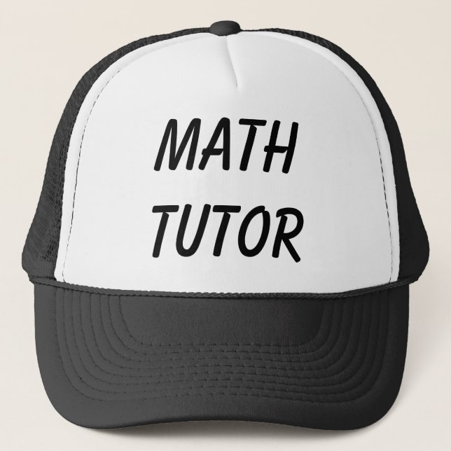 MATH TUTOR TRUCKER HAT (Front)