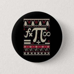 Math Ugly Christmas 6 Cm Round Badge