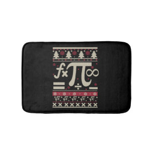 Math Ugly Christmas Bath Mat