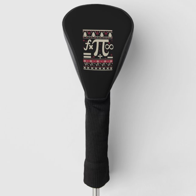 Math Ugly Christmas Golf Head Cover (Front)