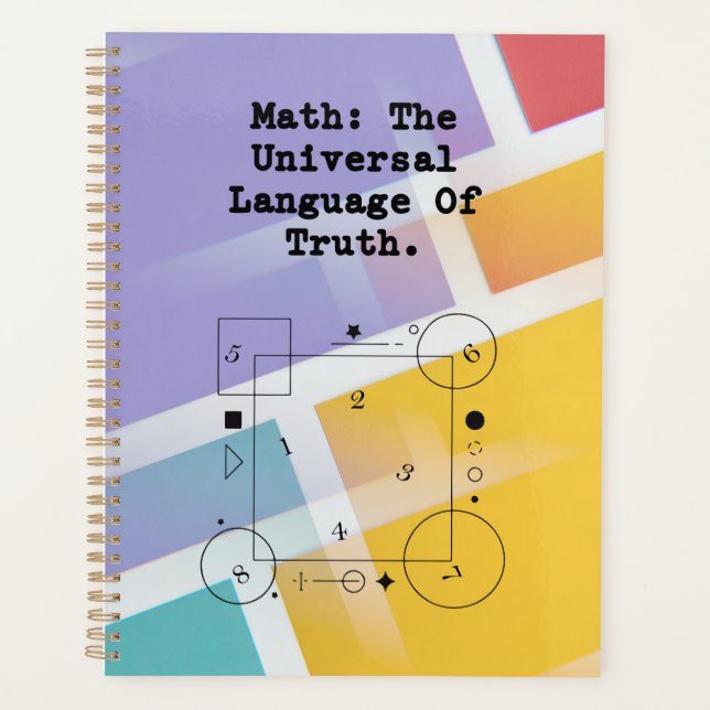 Math Universal Language | Truth & Logic Educator Planner (Front)