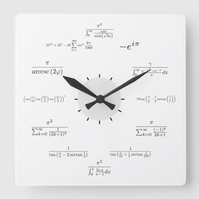 Math Wall Clock (Front)