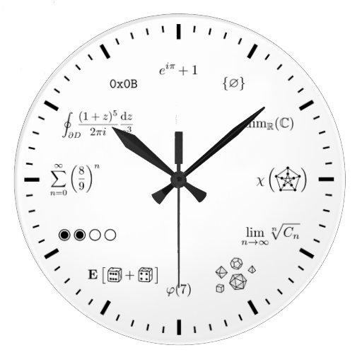 Image of Math Wall Clock (Large)