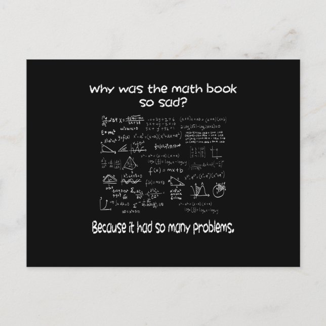 Math What is your problem Postcard (Front)