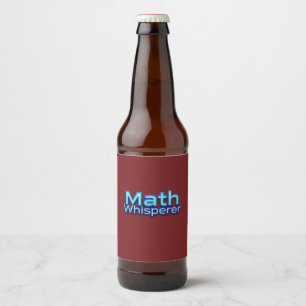 Math Whispere Beer Bottle Label