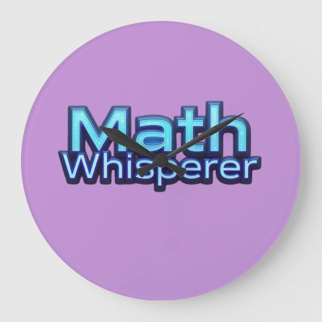 Math Whispere Large Clock (Front)