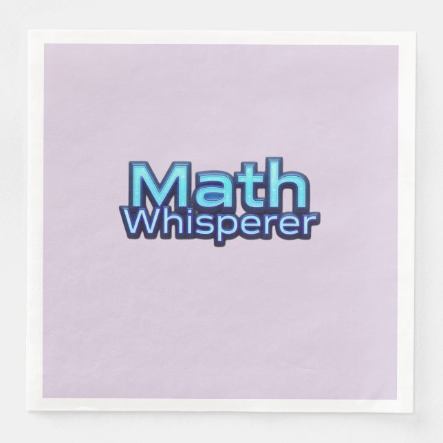 Math Whispere Napkin (Front)