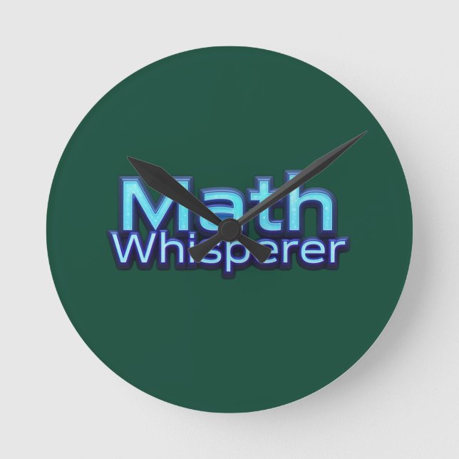Math Whispere Round Clock (Front)
