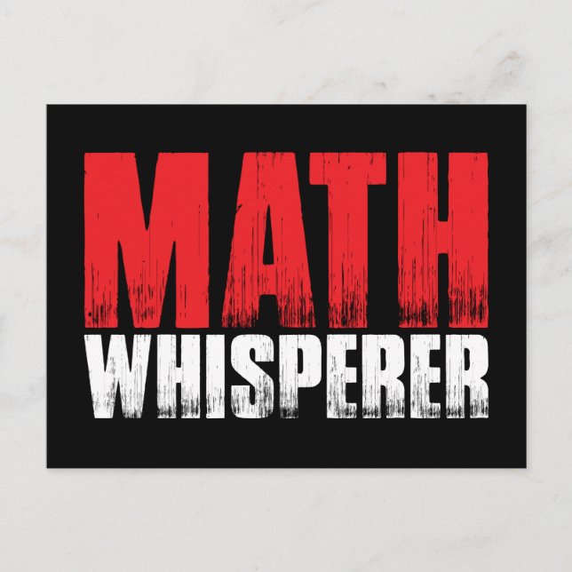 Math Whisperer Postcards (Front)