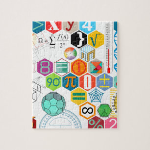 Math (white) jigsaw puzzle