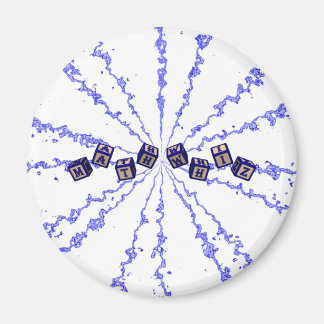 Math Whiz toy blocks in blue Magnet