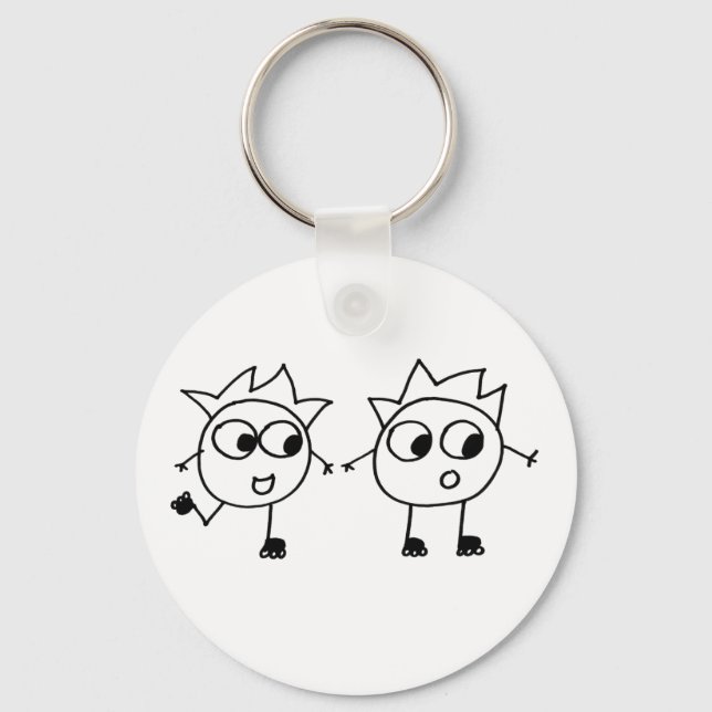 Mathberries Blading Buddies Key Ring (Front)
