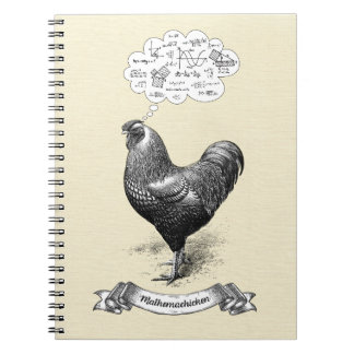 Mathemachicken Funny Math Chicken Pun Joke Notebook