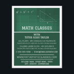 Mathematic Chalkboard, Math Classes Advertising Flyer<br><div class="desc">Mathematic Chalkboard,  Math Classes Advertising Flyers By The Business Card Store.</div>