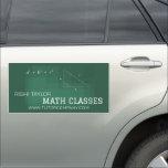 Mathematic Chalkboard, Math Tutor, Teacher Car Magnet<br><div class="desc">These vehicle magnets come in a variety of shapes and sizes. A great way to advertise yourself,  your business or your company.</div>