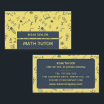 Mathematic Icon Design, Math Tutor, Teacher Business Card<br><div class="desc">Mathematic Icon Design,  Math Tutor,  Teacher Business Cards by The Business Card Store. Easily personalize these cards with your own wording by using the "personalize this template" section or click the "customize further" link to change the font styles,  colors and layout to suite.</div>