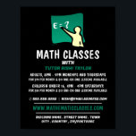 Mathematic Logo, Math Classes Advertising Poster<br><div class="desc">Mathematic Logo,  Math Classes Advertising Poster By The Business Card Store.</div>