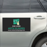 Mathematic Logo, Math Tutor, Teacher Car Magnet<br><div class="desc">These vehicle magnets come in a variety of shapes and sizes. A great way to advertise yourself,  your business or your company.</div>