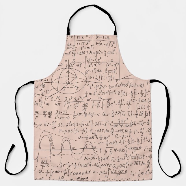 Mathematic Lovers, Math Formula, Math Geek Apron (Front)