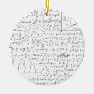 Mathematic Lovers, Math Formula, Math Geek Ceramic Tree Decoration