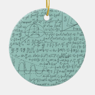 Mathematic Lovers, Math Formula, Math Geek Ceramic Tree Decoration