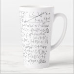Mathematic Lovers, Math Formula, Math Geek Latte Mug<br><div class="desc">The perfect Cute Mathematic Lovers, Math Formula, Math Geek, a pattern gift idea for all men, women & kids who loves Math Equation Seamless fabric! Makes an ideal gift for your mum, dad, sister, brother, aunt, uncle, grandma or grandpa & for your love ones for their Wedding Anniversaries, Birthdays, Summer,...</div>